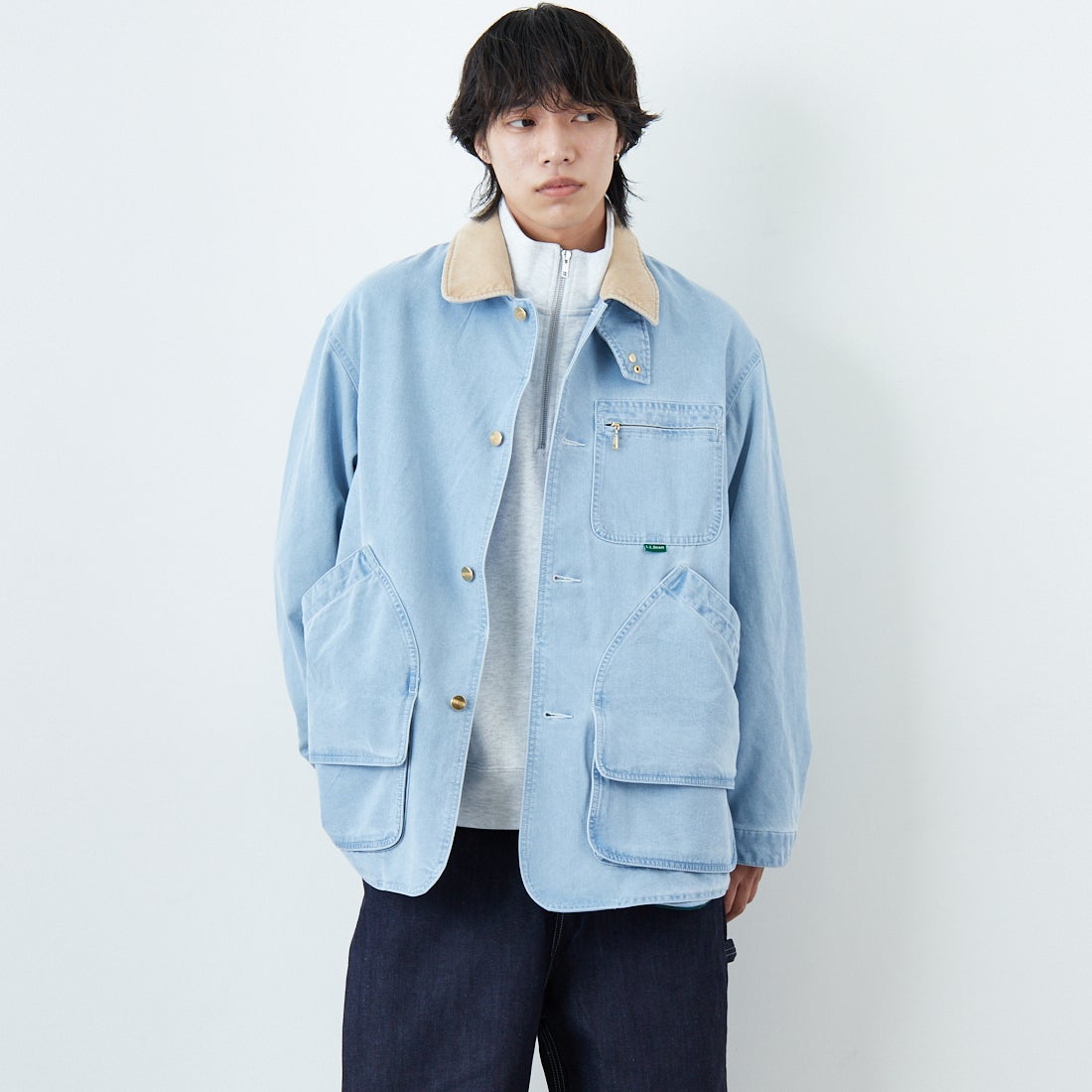 61 FADE BL&&モデル身長：179cm 着用サイズ：L&&