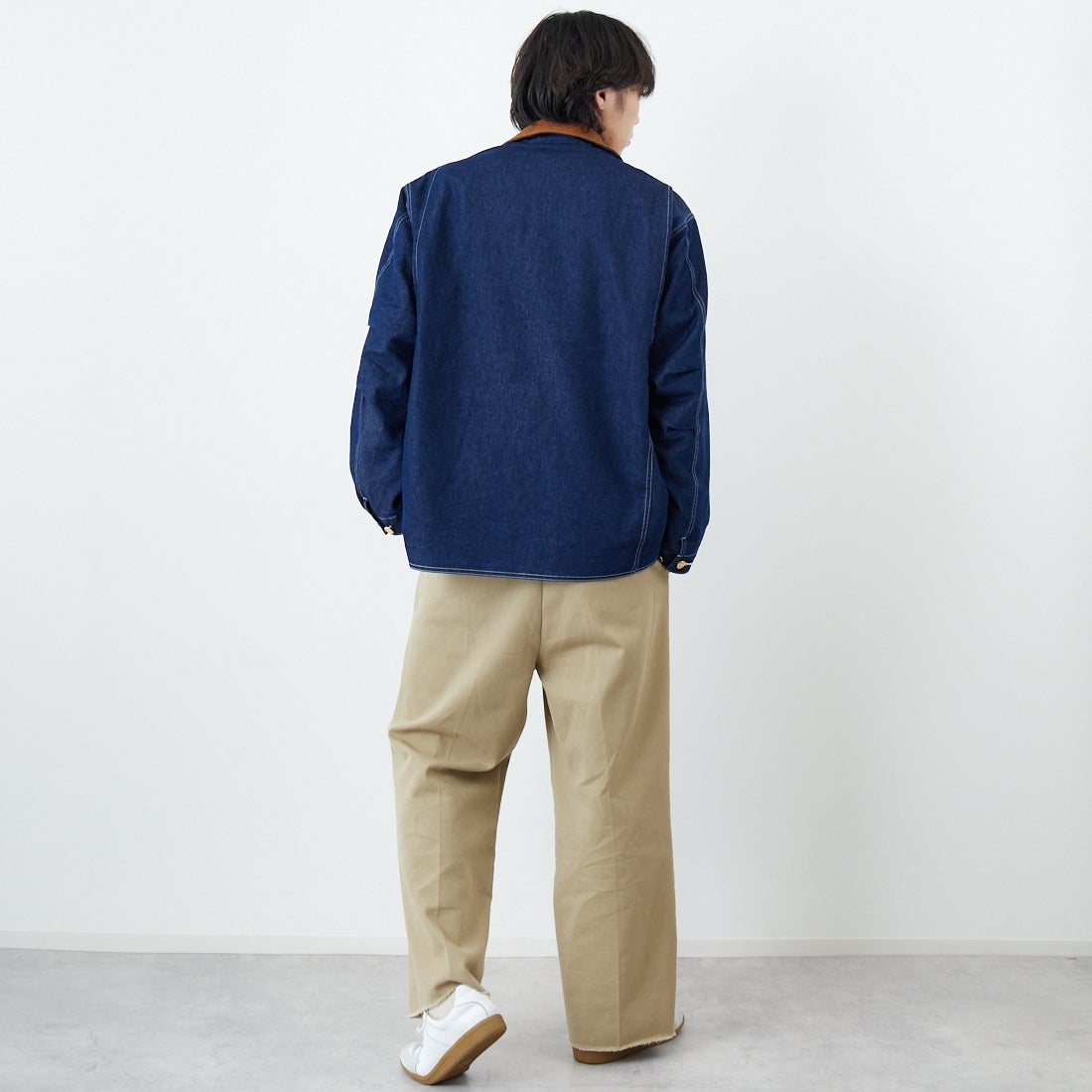 L.L.BEAN [エルエルビーン] Beans デニムフィールドコート [6175-3035] 60 DARK BL &&モデル身長：179cm 着用サイズ：M&&