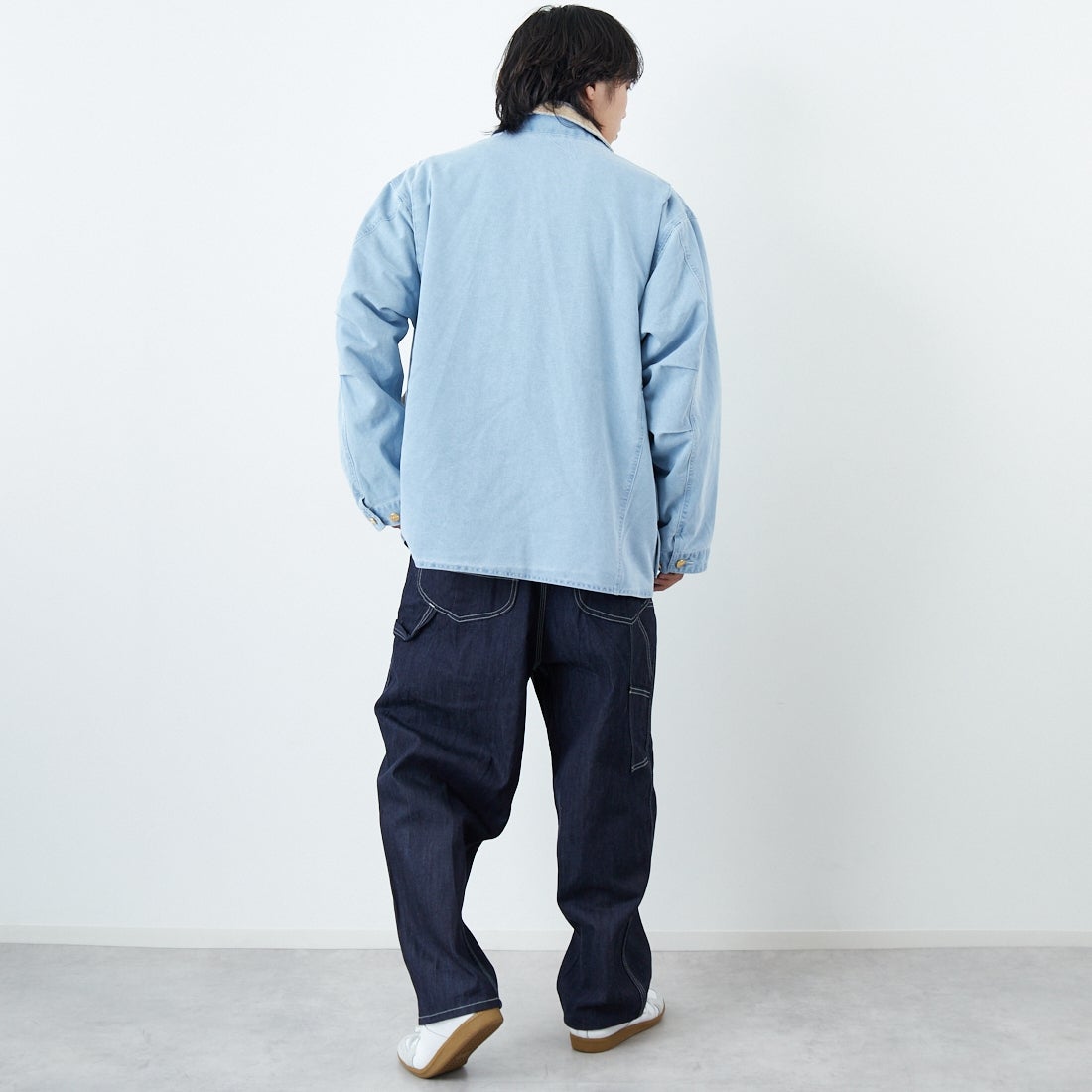 L.L.BEAN [エルエルビーン] Beans デニムフィールドコート [6175-3035] 61 FADE BL &&モデル身長：179cm 着用サイズ：L&&