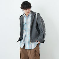 50 F.BLACK&&モデル身長：179cm 着用サイズ：M&&