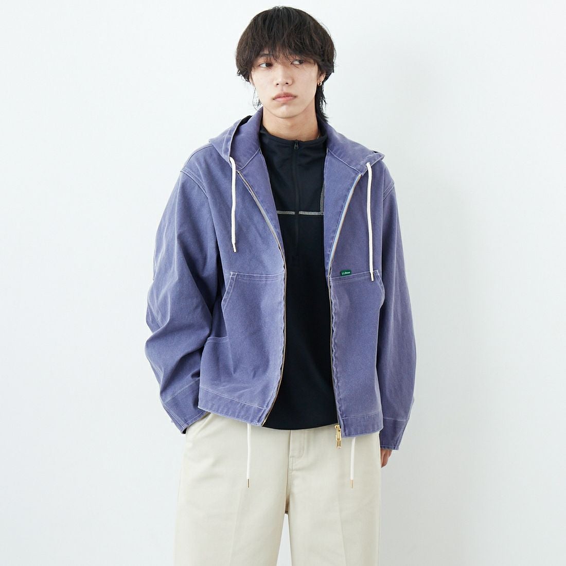 64 F.BLUE&&モデル身長：179cm 着用サイズ：L&&