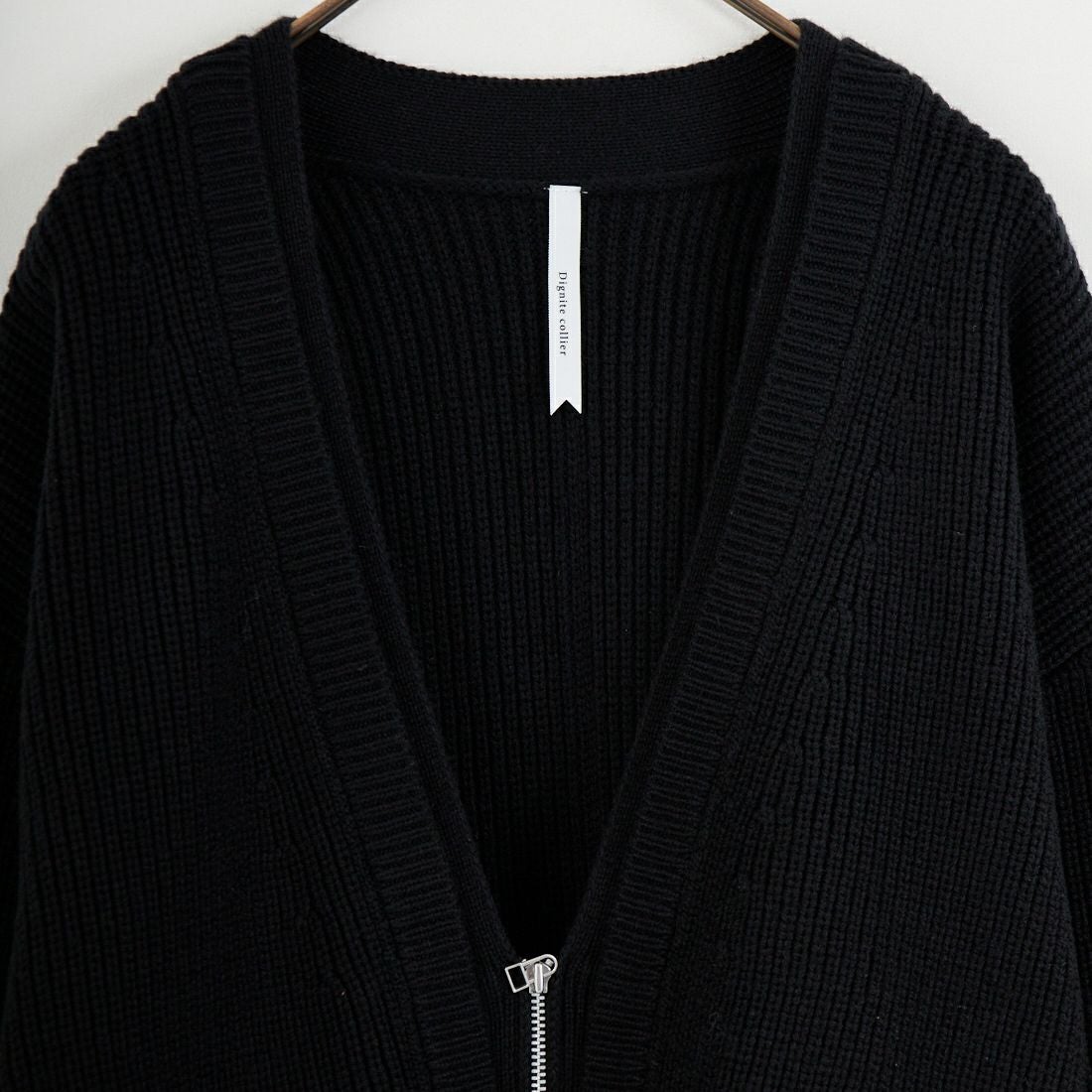 DIGNITE COLLIER [ディニテコリエ] ジップニットカーディガン