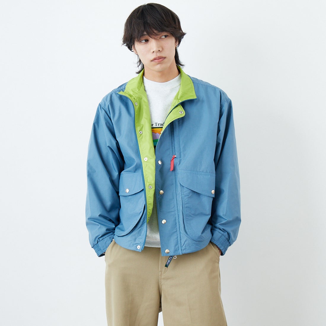 66 STONE B&&モデル身長：179cm 着用サイズ：L&&