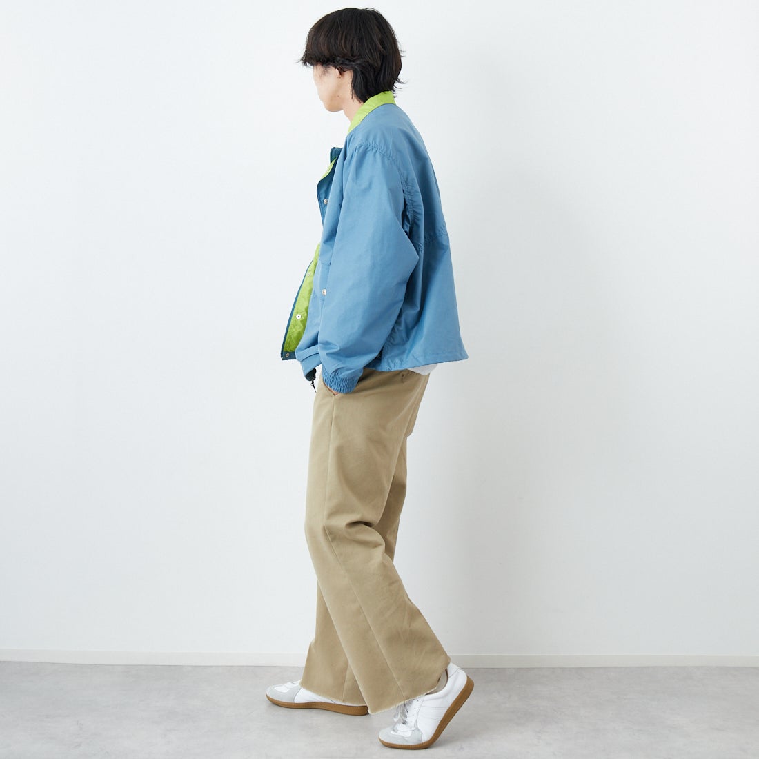 L.L.BEAN [エルエルビーン] Beans ウィンディリッジジャケット [6175-3030] 66 STONE B &&モデル身長：179cm 着用サイズ：L&&