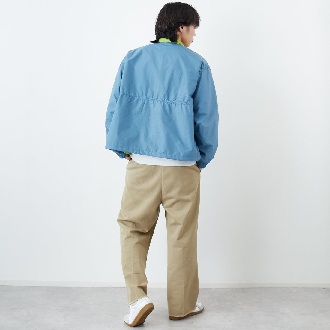 L.L.BEAN [エルエルビーン] Beans ウィンディリッジジャケット [6175-3030] 66 STONE B &&モデル身長：179cm 着用サイズ：L&&
