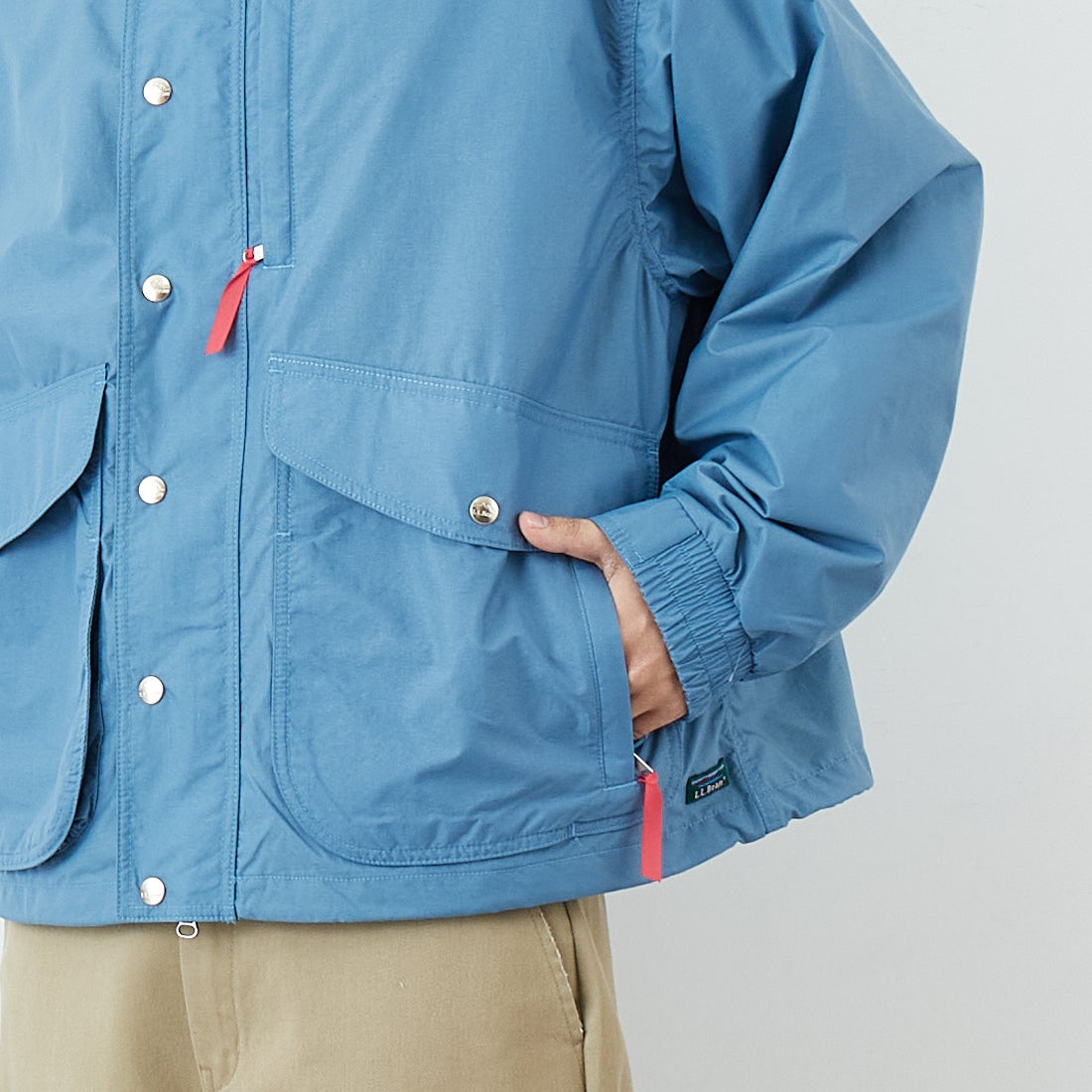 L.L.BEAN [エルエルビーン] Beans ウィンディリッジジャケット [6175-3030] 66 STONE B &&モデル身長：179cm 着用サイズ：L&&