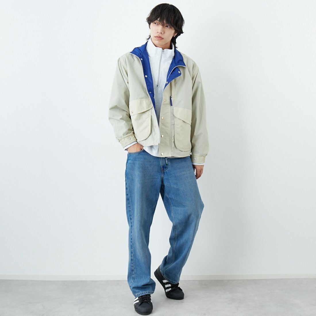 L.L.BEAN [エルエルビーン] Beans ウィンディリッジジャケット [6175-3030] 24 SAND &&モデル身長：179cm 着用サイズ：M&&