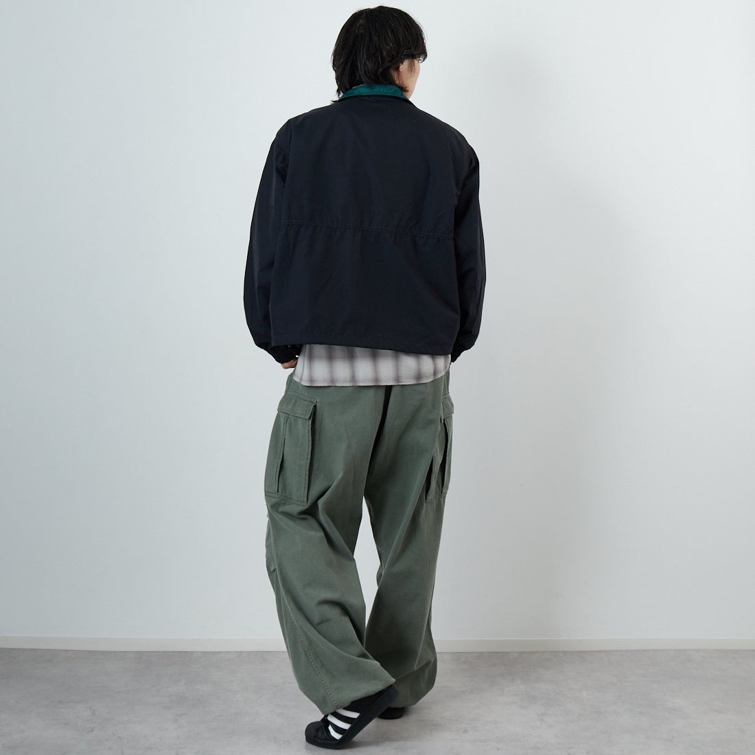 L.L.BEAN [エルエルビーン] Beans ウィンディリッジジャケット [6175-3030] 48 DK.CHAR &&モデル身長：179cm 着用サイズ：M&&