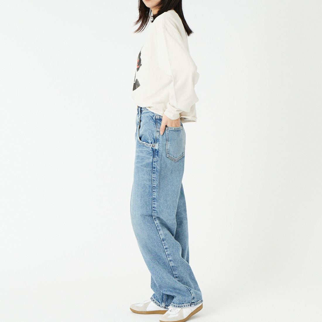 RED CARD TOKYO [レッドカード トーキョー] Dakota Mouse ストレートデニム [72W12101LMS] S-LEGACY M &&モデル身長：162cm 着用サイズ：22&&