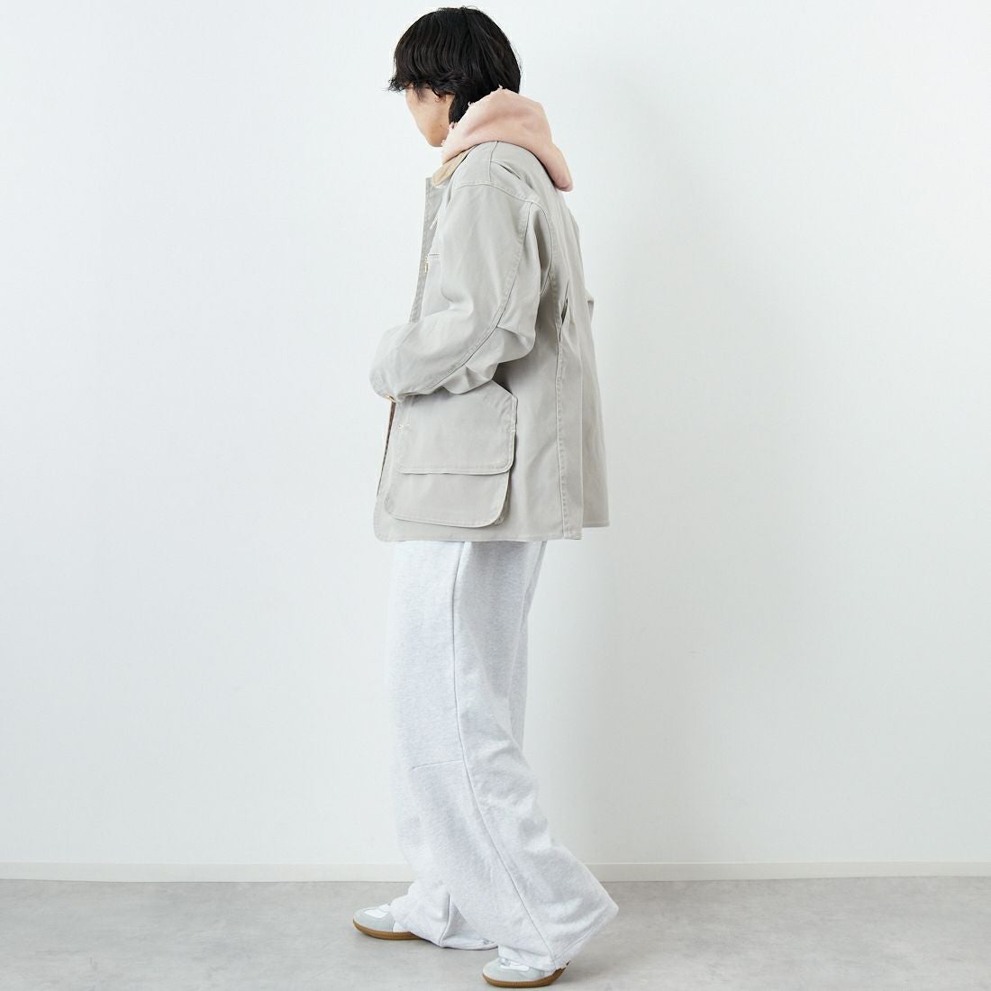 L.L.BEAN [エルエルビーン] Beans プロスペクトハーバー フィールドコート [6175-3036] 09 NATURAL &&モデル身長：179cm 着用サイズ：M&&