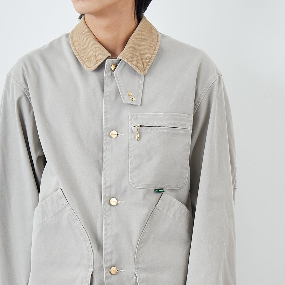 L.L.BEAN [エルエルビーン] Beans プロスペクトハーバー フィールドコート [6175-3036] 09 NATURAL &&モデル身長：179cm 着用サイズ：M&&