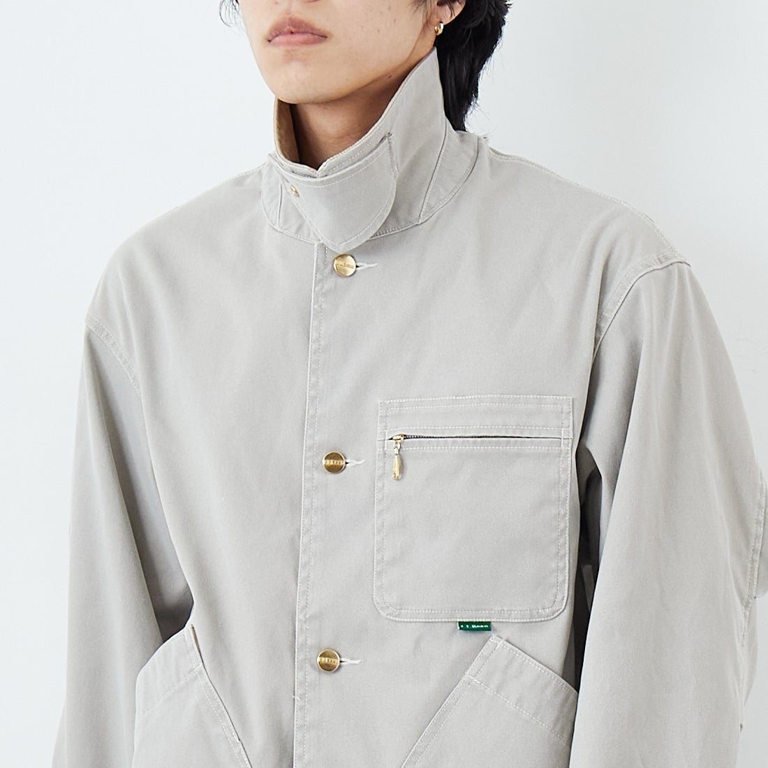L.L.BEAN [エルエルビーン] Beans プロスペクトハーバー フィールドコート [6175-3036] 09 NATURAL &&モデル身長：179cm 着用サイズ：M&&