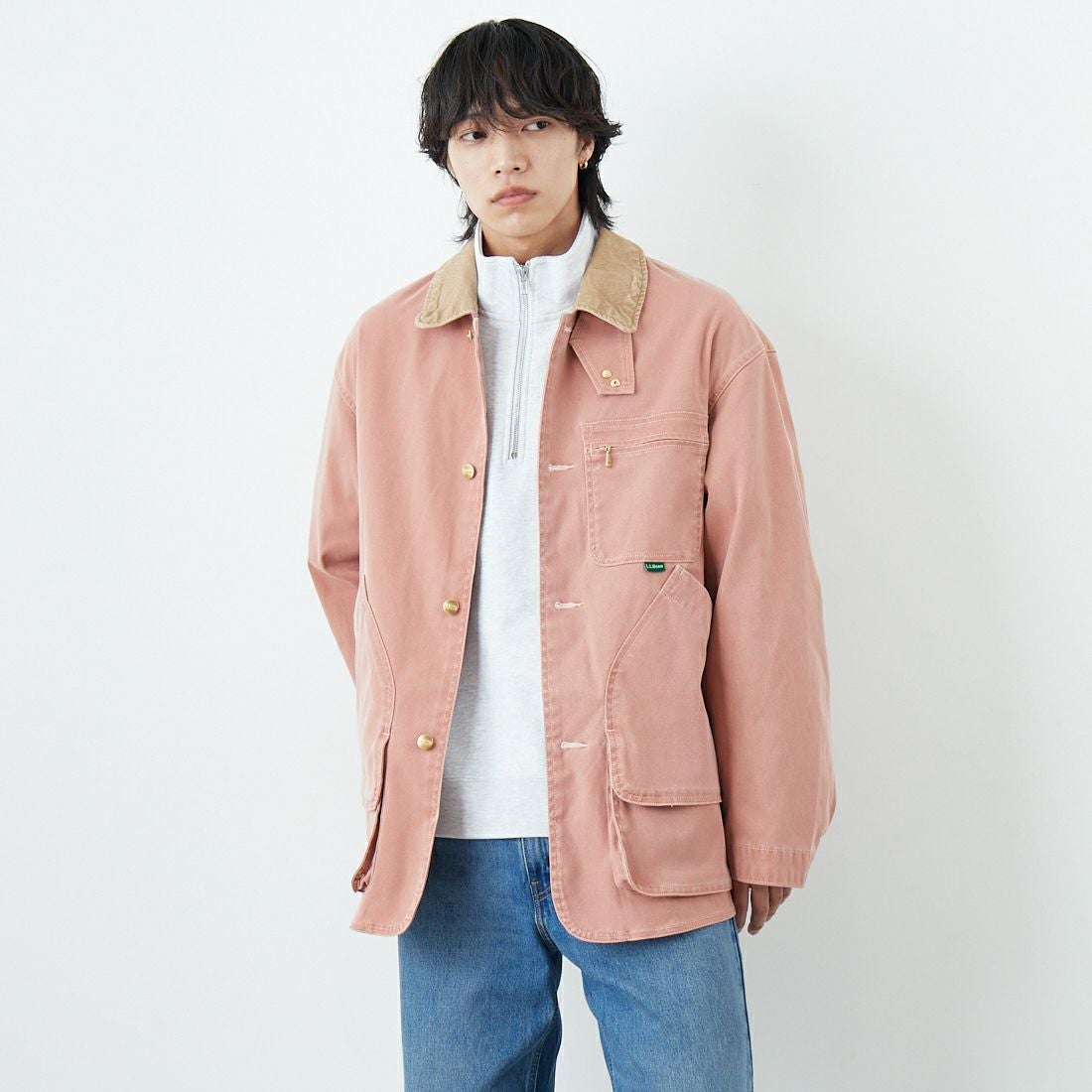 L.L.BEAN [エルエルビーン] Beans プロスペクトハーバー フィールドコート [6175-3036] 08 F.SALMO &&モデル身長：179cm 着用サイズ：L&&