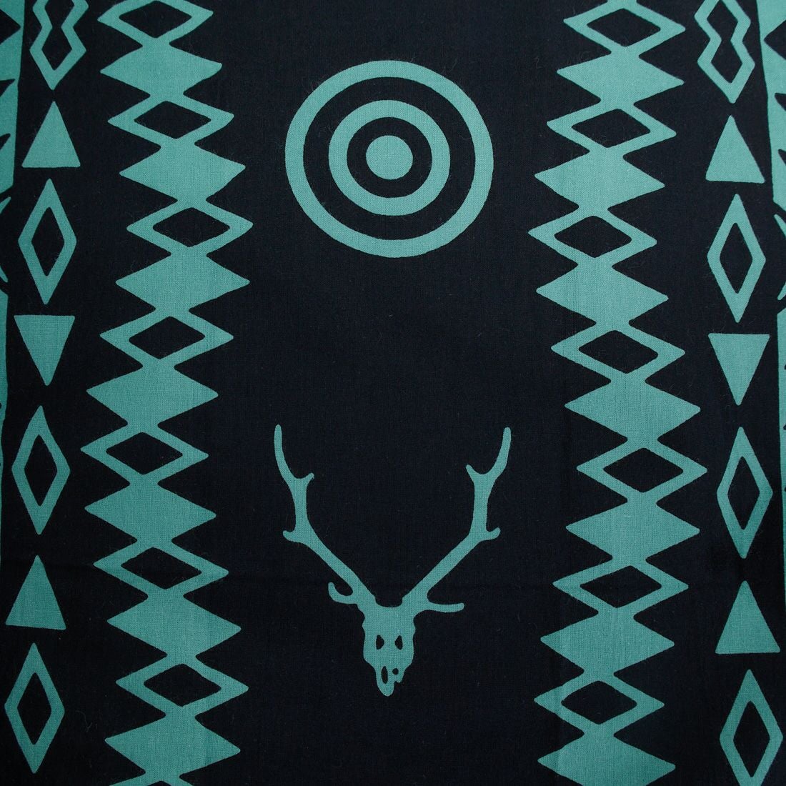 South2West8 [サウスツーウエストエイト] 手ぬぐいバンダナ [SX601] C BLACK