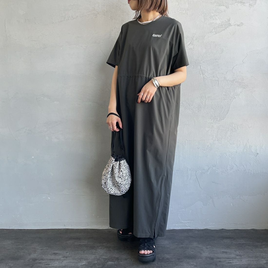 ﾁｬｺｰﾙ&&モデル身長：159cm 着用サイズ：ONE SIZE&&