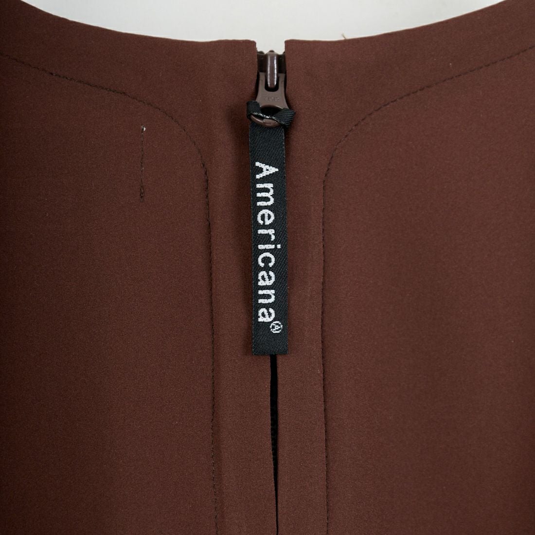 Americana × JEANS FACTORY [アメリカーナ × ジーンズファクトリー] 別注 4WAYストレッチ ウエストギャザー マキシ丈ワンピース [ASO-S-849-JF] ﾌﾞﾗｳﾝ