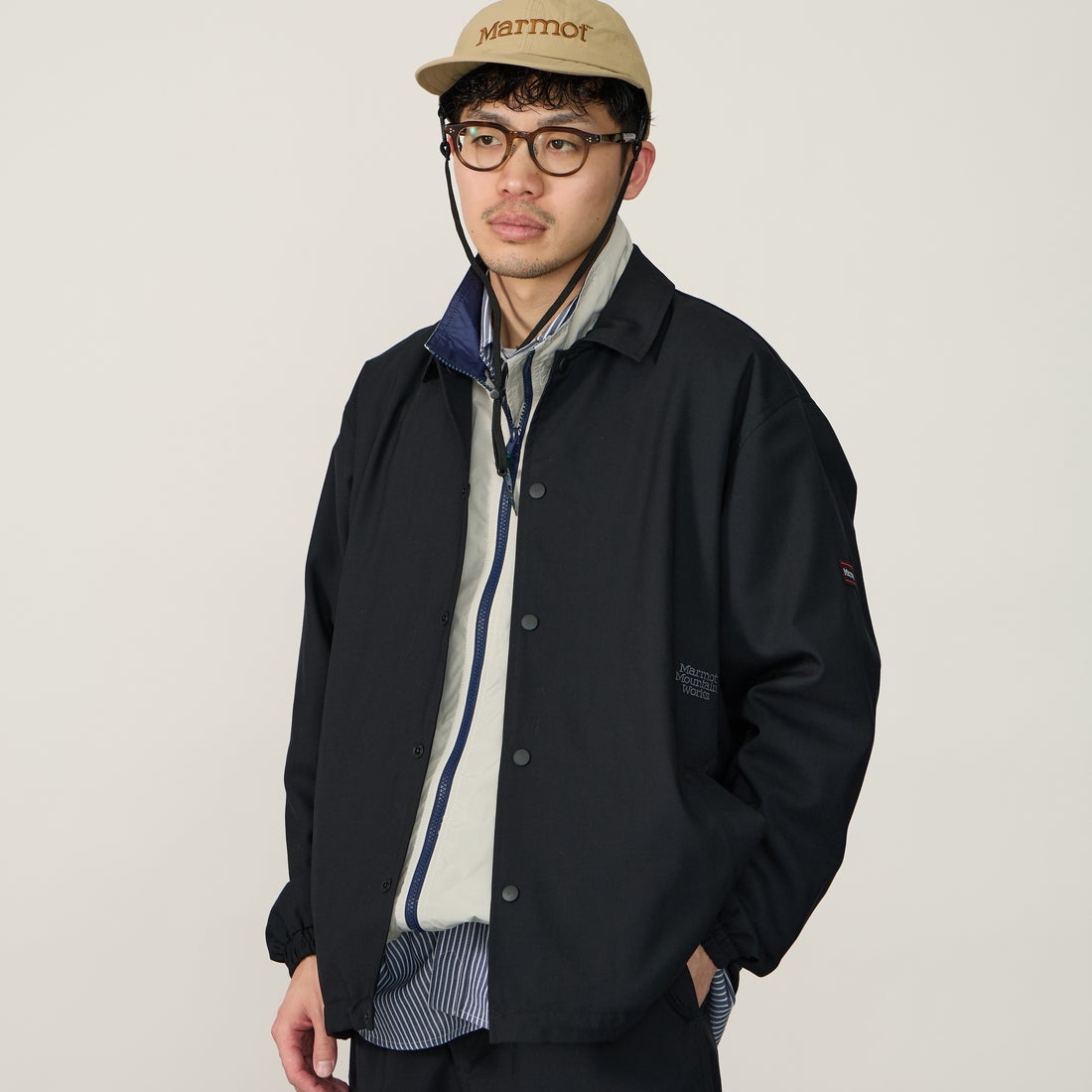 BLACK&&モデル身長：168cm 着用サイズ：L&&