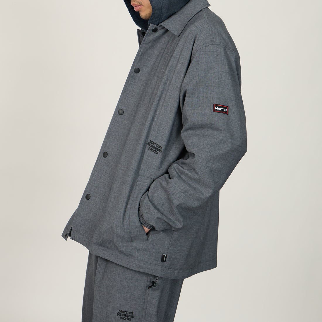 GRAY&&モデル身長：179cm 着用サイズ：L&&