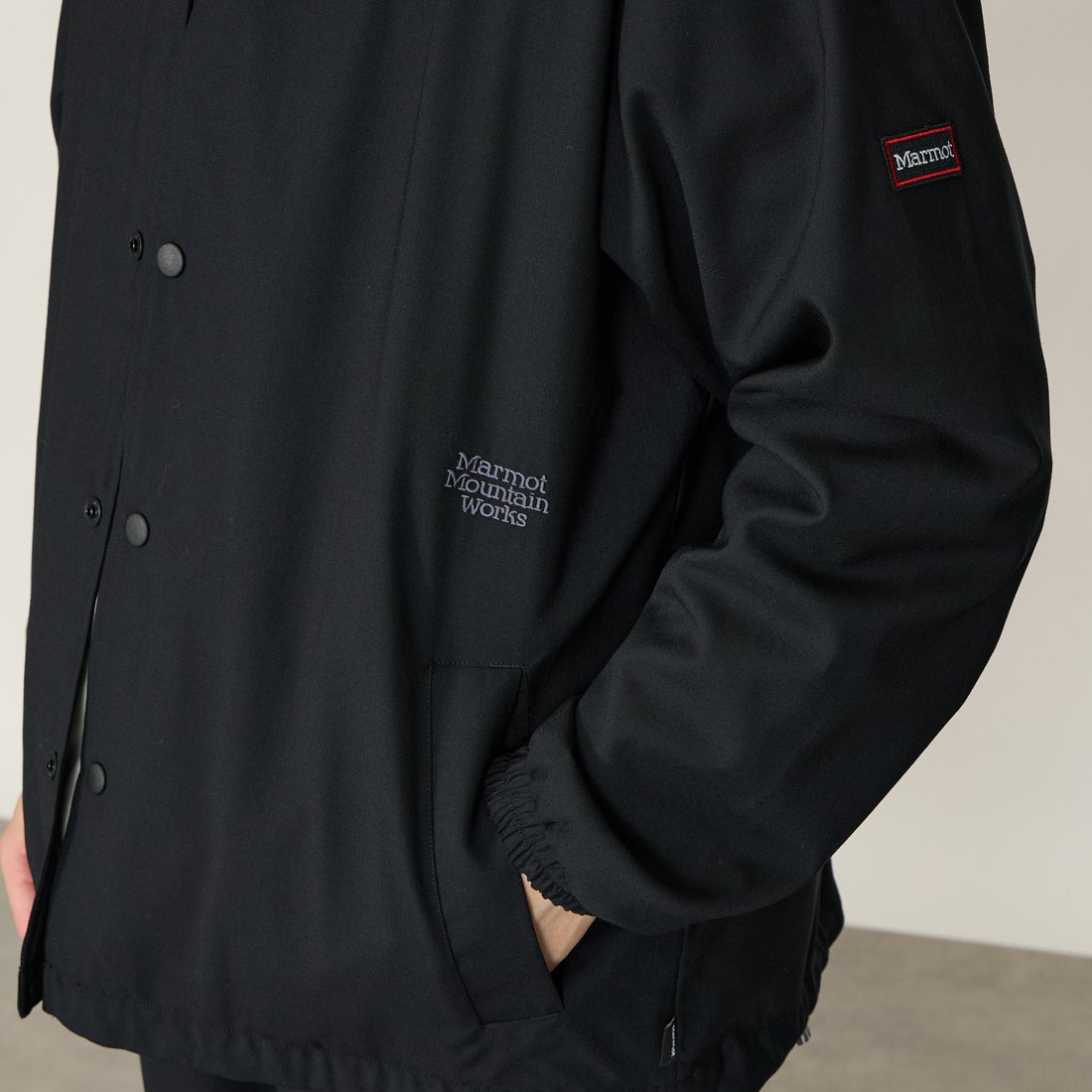 Marmot [マーモット] 別注 メリノウール コーチジャケット [MTSS26MJK330IN-JF] BLACK