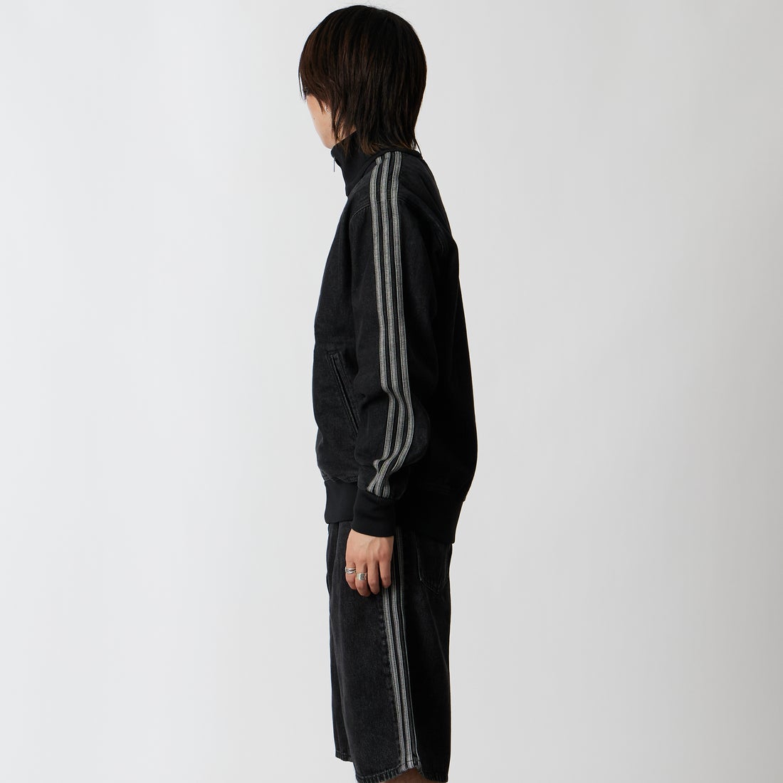 adidas Originals [アディダス オリジナルス] ファイヤーバード デニムトラックトップ [DE291] KD1516 &&モデル身長：177cm 着用サイズ：M&&