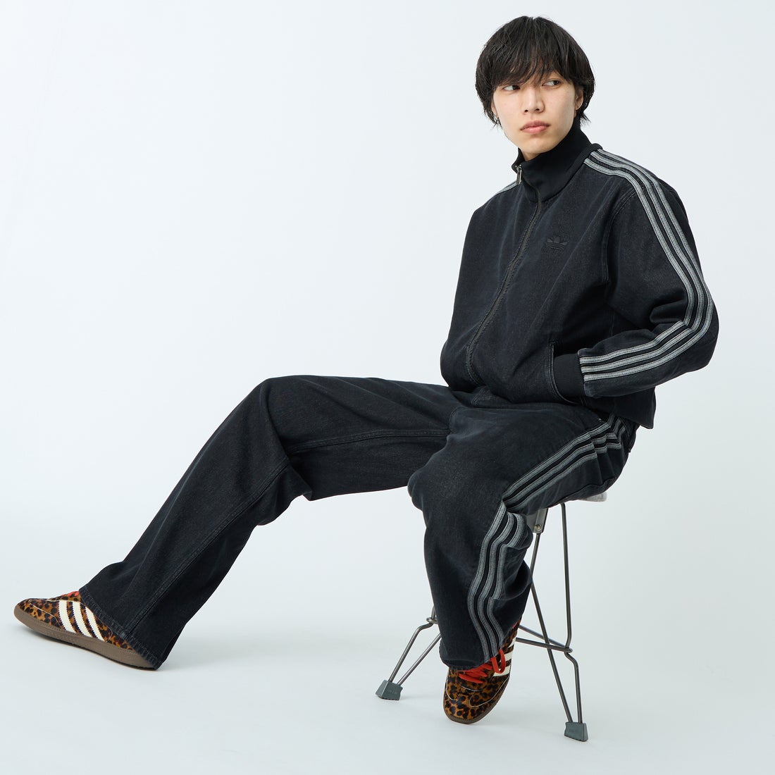 adidas Originals [アディダス オリジナルス] ファイヤーバード デニムトラックトップ [DE291] KD1516 &&モデル身長：179cm 着用サイズ：L&&