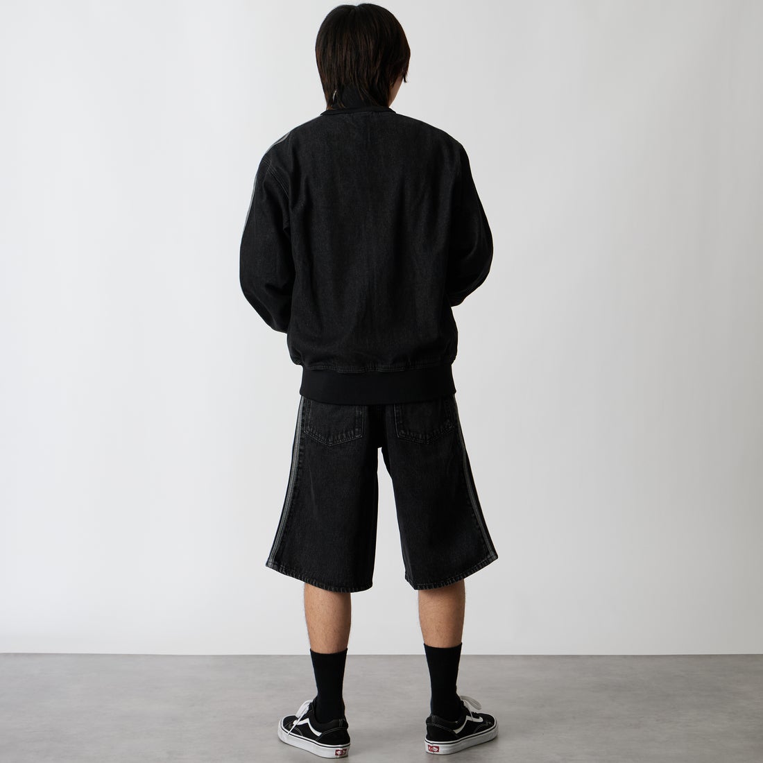 adidas Originals [アディダス オリジナルス] ファイヤーバード デニムトラックトップ [DE291] KD1516 &&モデル身長：177cm 着用サイズ：M&&