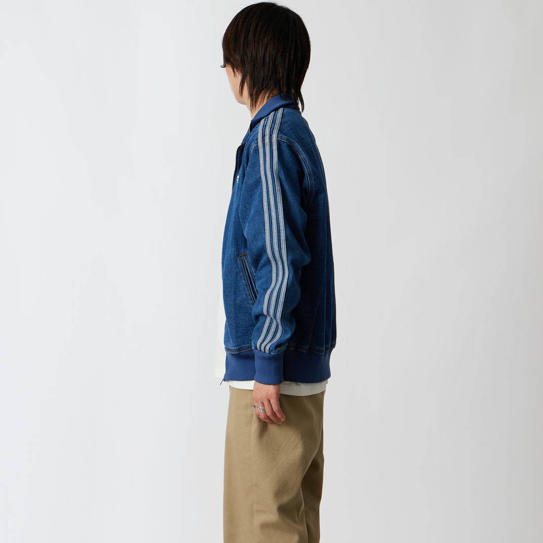 adidas Originals [アディダス オリジナルス] ファイヤーバード デニムトラックトップ [CV103] KD1517 &&モデル身長：177cm 着用サイズ：M&&