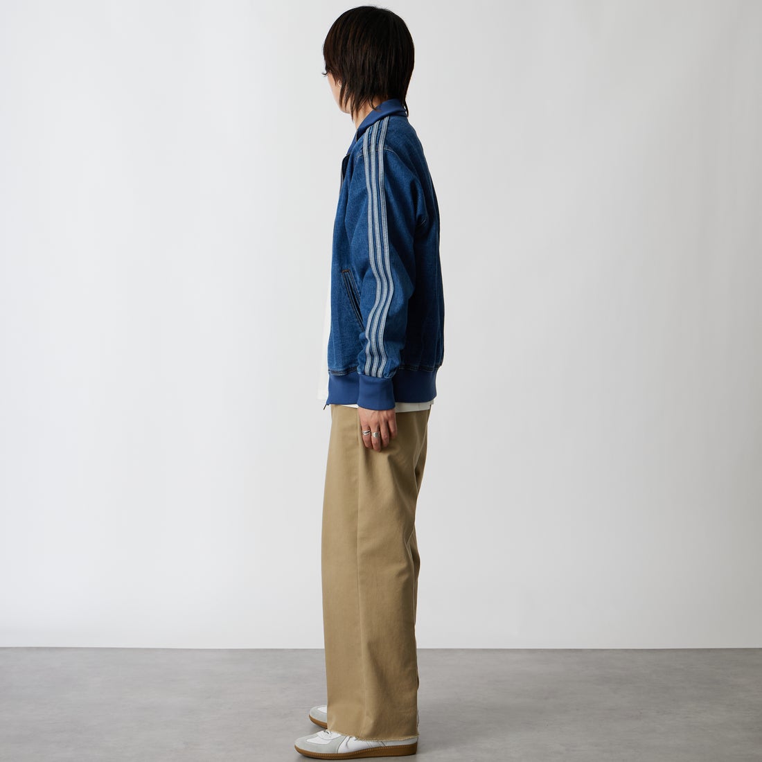 adidas Originals [アディダス オリジナルス] ファイヤーバード デニムトラックトップ [CV103] KD1517 &&モデル身長：177cm 着用サイズ：M&&