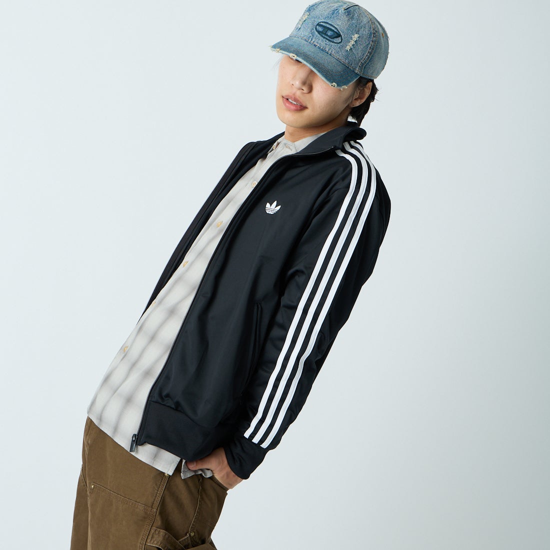 adidas Originals [アディダス オリジナルス] ファイヤーバード トラックトップ [TB671] KD8312 &&モデル身長：179cm 着用サイズ：L&&