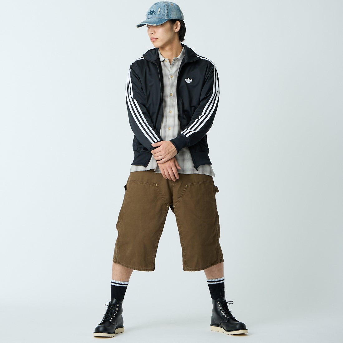 adidas Originals [アディダス オリジナルス] ファイヤーバード トラックトップ [TB671] KD8312 &&モデル身長：179cm 着用サイズ：L&&