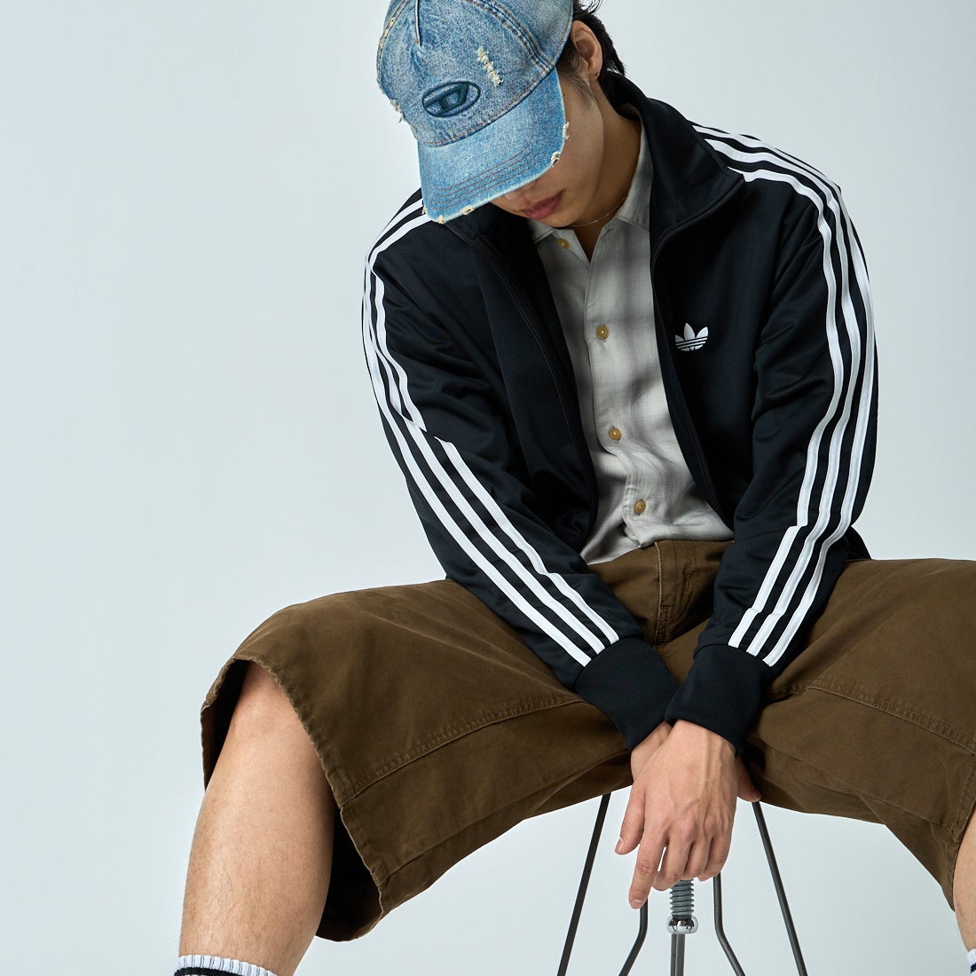 adidas Originals [アディダス オリジナルス] ファイヤーバード トラックトップ [TB671] KD8312 &&モデル身長：179cm 着用サイズ：L&&