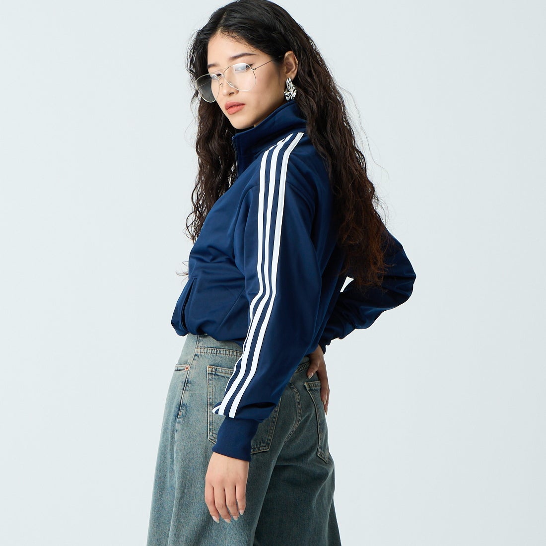 adidas Originals [アディダス オリジナルス] ファイヤーバード トラックトップ [TB671] KD8313 &&モデル身長：162cm 着用サイズ：XS&&