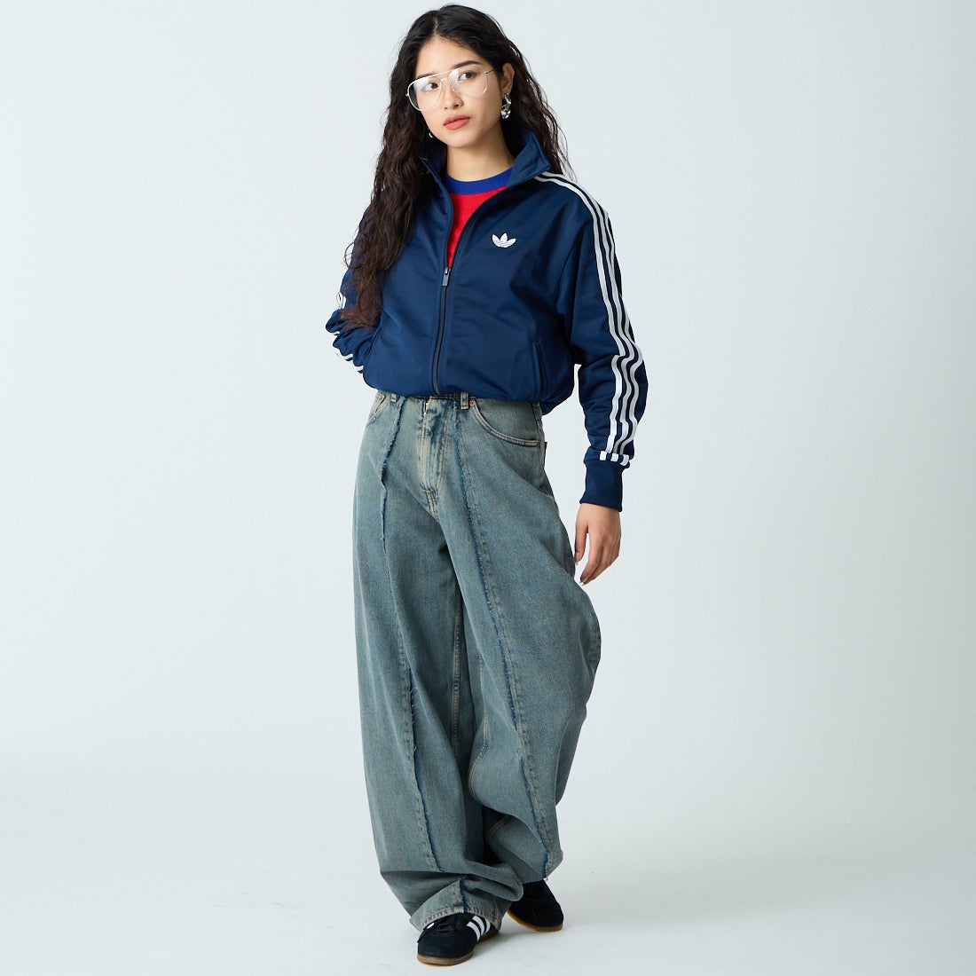 adidas Originals [アディダス オリジナルス] ファイヤーバード トラックトップ [TB671] KD8313 &&モデル身長：162cm 着用サイズ：XS&&