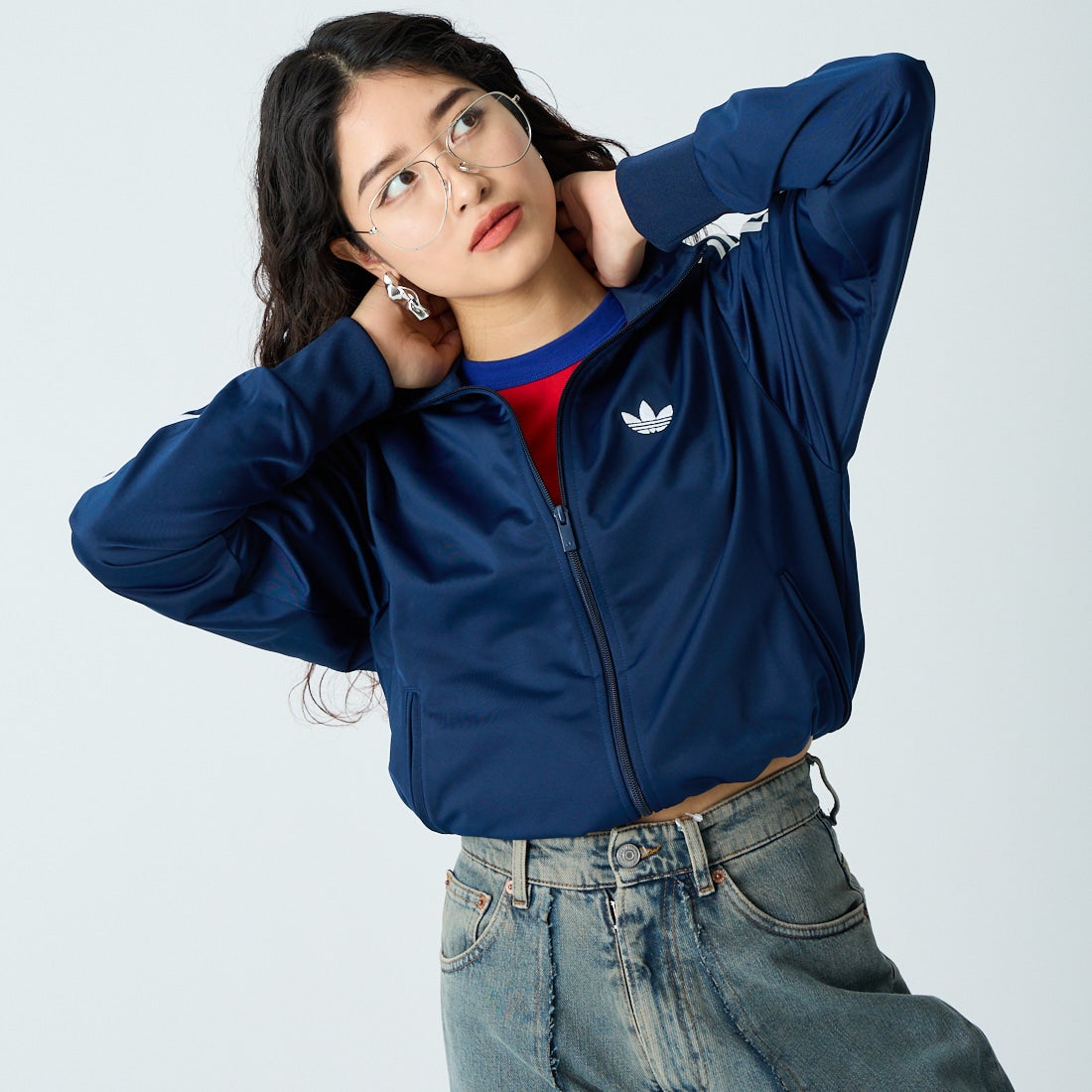 adidas Originals [アディダス オリジナルス] ファイヤーバード トラックトップ [TB671] KD8313 &&モデル身長：162cm 着用サイズ：XS&&