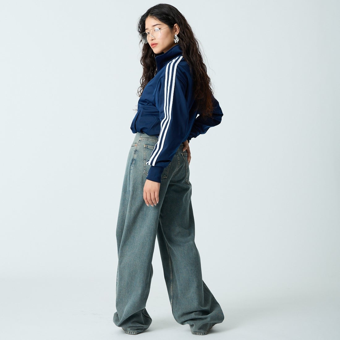 adidas Originals [アディダス オリジナルス] ファイヤーバード トラックトップ [TB671] KD8313 &&モデル身長：162cm 着用サイズ：XS&&