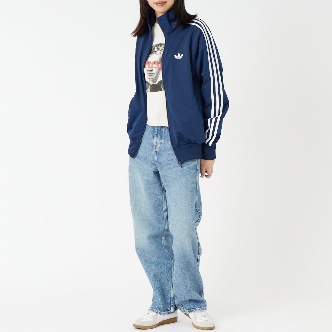 adidas Originals [アディダス オリジナルス] ファイヤーバード トラックトップ [TB671] KD8313 &&モデル身長：162cm 着用サイズ：XS&&