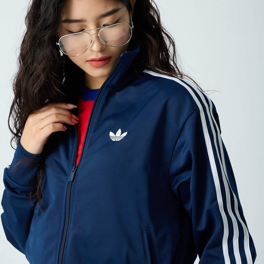 adidas Originals [アディダス オリジナルス] ファイヤーバード トラックトップ [TB671] KD8313 &&モデル身長：162cm 着用サイズ：XS&&