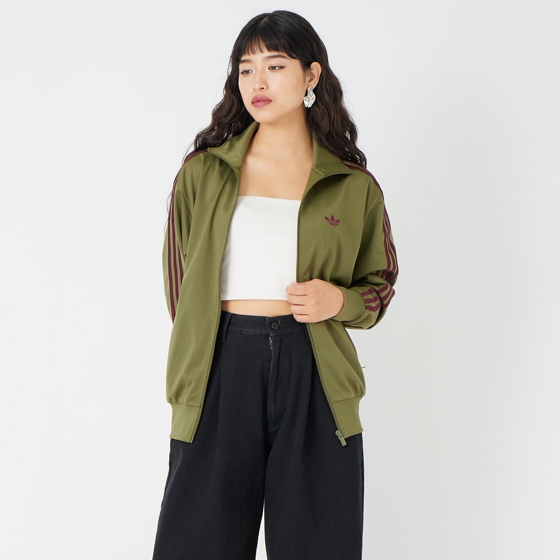 adidas Originals [アディダス オリジナルス] ファイヤーバード トラックトップ [TB671] KE1644 &&モデル身長：162cm 着用サイズ：XS&&