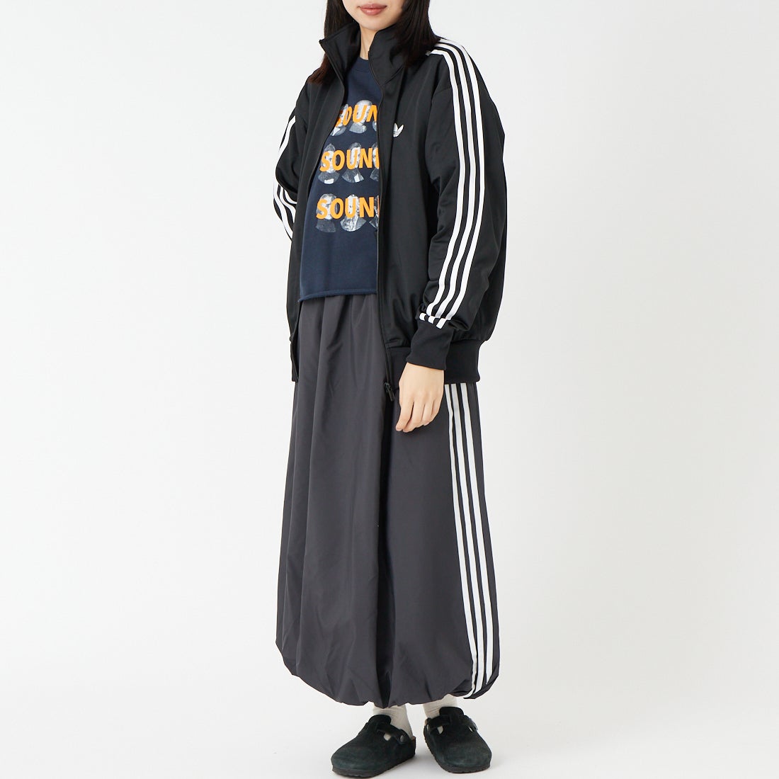 adidas Originals [アディダス オリジナルス] ファイヤーバード トラックトップ [TB671] KD8312 &&モデル身長：162cm 着用サイズ：XS&&