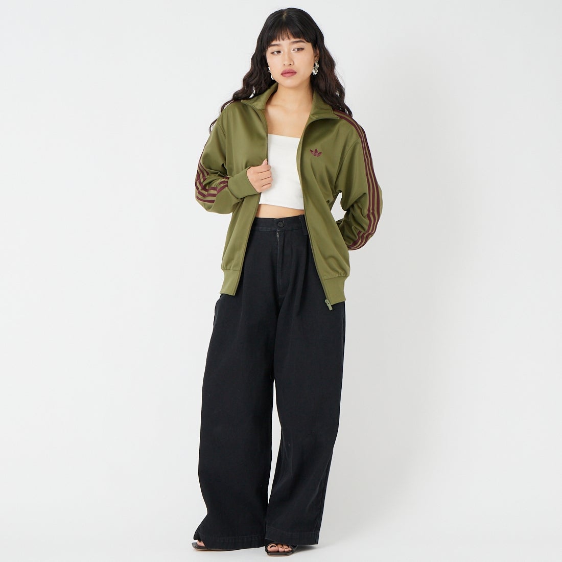 adidas Originals [アディダス オリジナルス] ファイヤーバード トラックトップ [TB671] KE1644 &&モデル身長：162cm 着用サイズ：XS&&