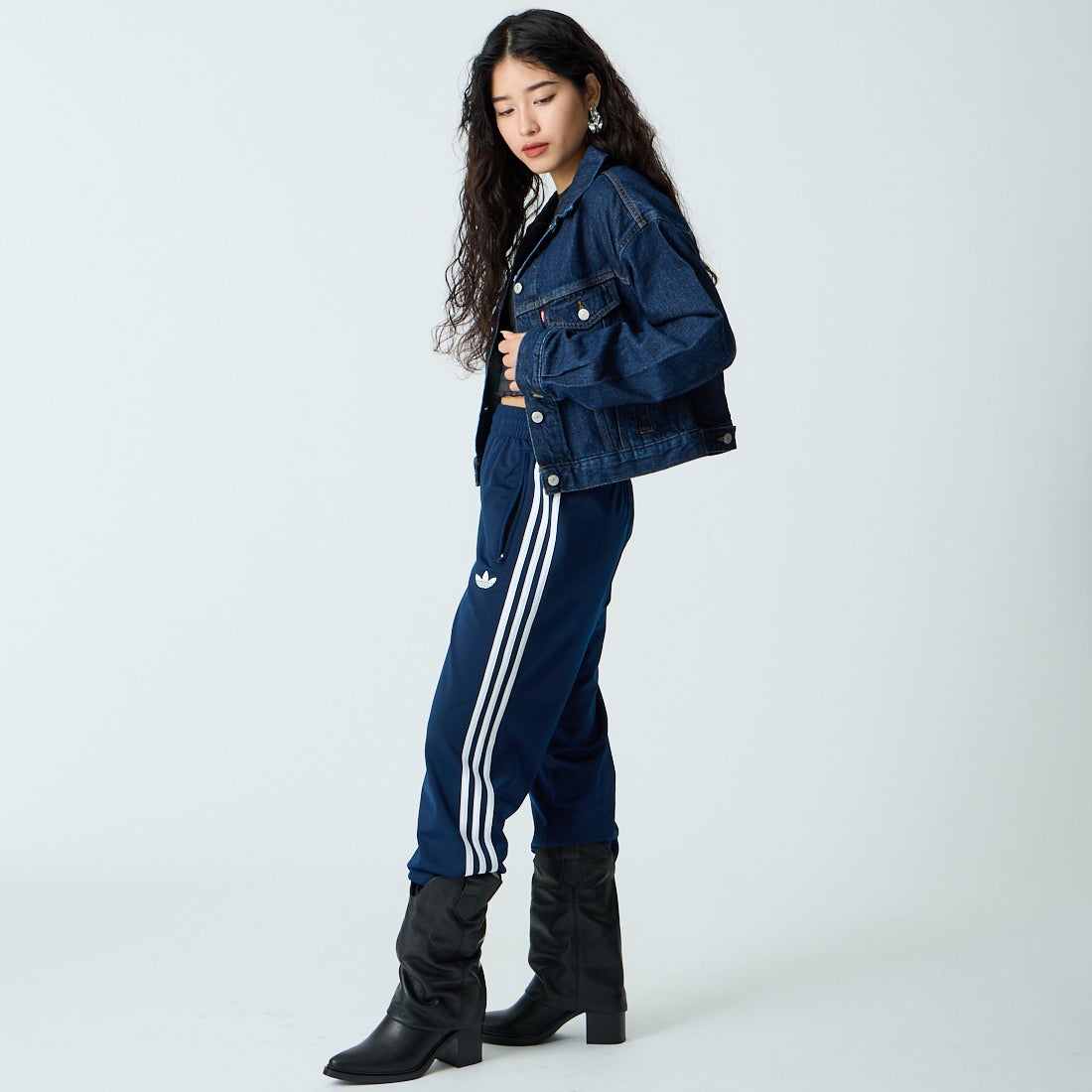 adidas Originals [アディダス オリジナルス] ファイヤーバード トラックパンツ [TV934] KD8316 &&モデル身長：162cm 着用サイズ：XS&&