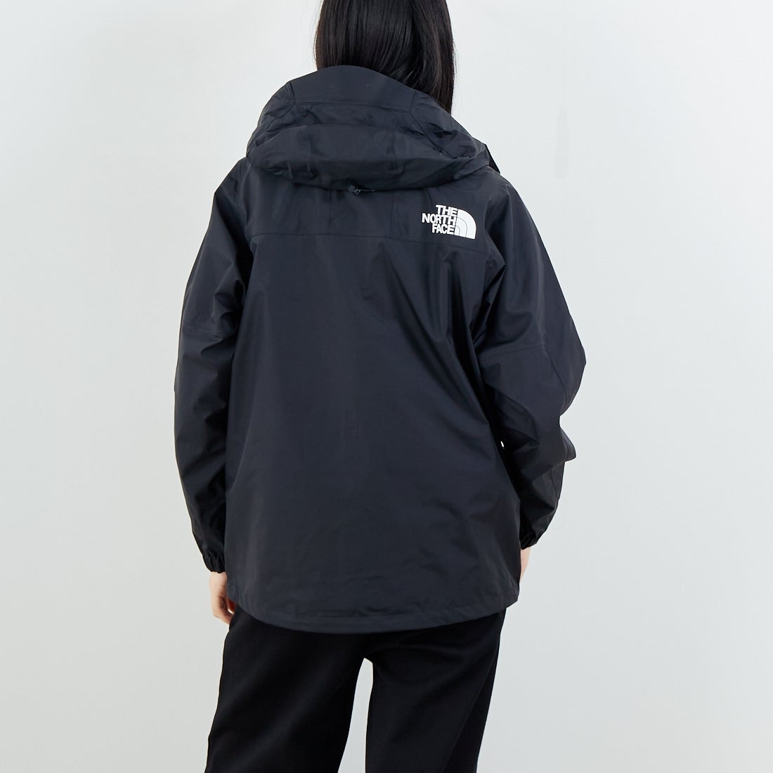 THE NORTH FACE [ザ ノースフェイス] マウンテンレインテックスジャケット [NPW62552] K &&モデル身長：162cm 着用サイズ：M&&