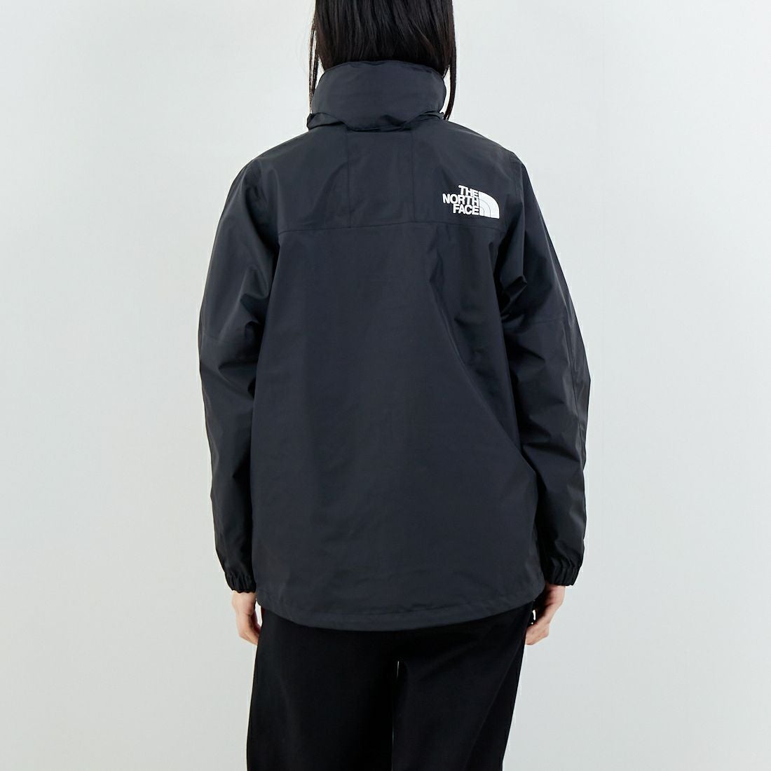 THE NORTH FACE [ザ ノースフェイス] マウンテンレインテックスジャケット [NPW62552] K &&モデル身長：162cm 着用サイズ：M&&