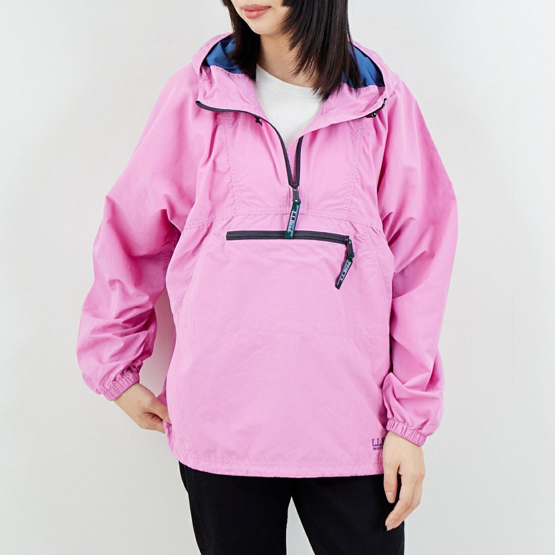 L.L.BEAN [エルエルビーン] MILO アノラックパーカー [6175-3139] 08 D.PINK &&モデル身長：162cm 着用サイズ：M&&