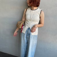 IVO/BLK&&モデル身長：158cm 着用サイズ：F&&