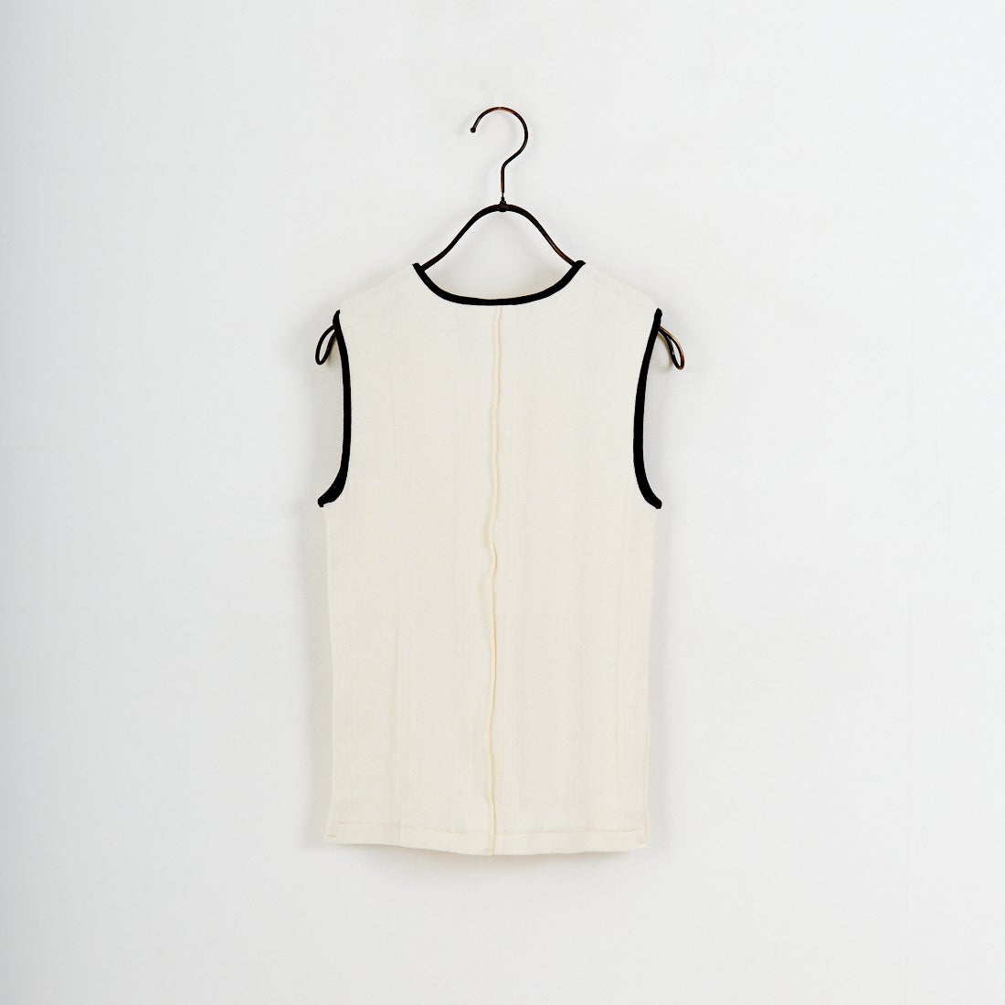Robert P.Miller [ロバートピーミラー] 別注 配色 センタースリット パネルリブタンクトップ [RM261-2261IN-JF] IVO/BLK
