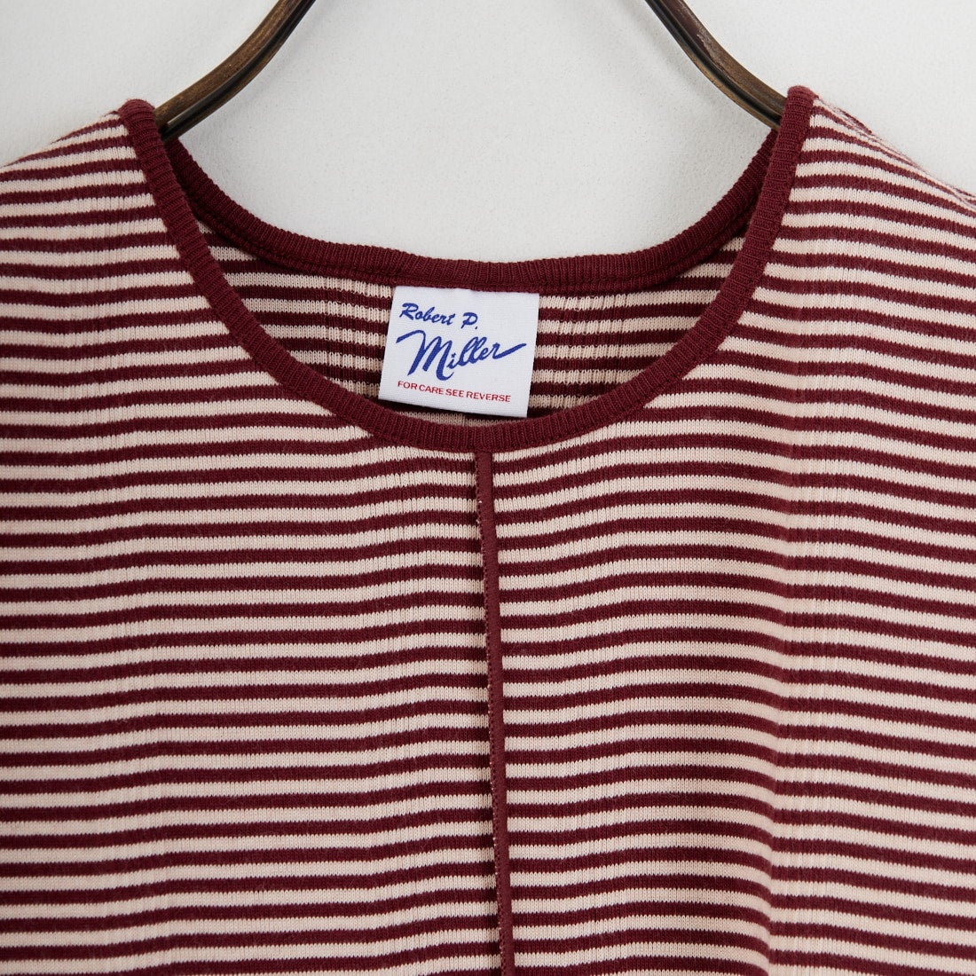 Robert P.Miller [ロバートピーミラー] 別注 配色 センタースリット パネルリブタンクトップ [RM261-2261IN-JF] CLAY