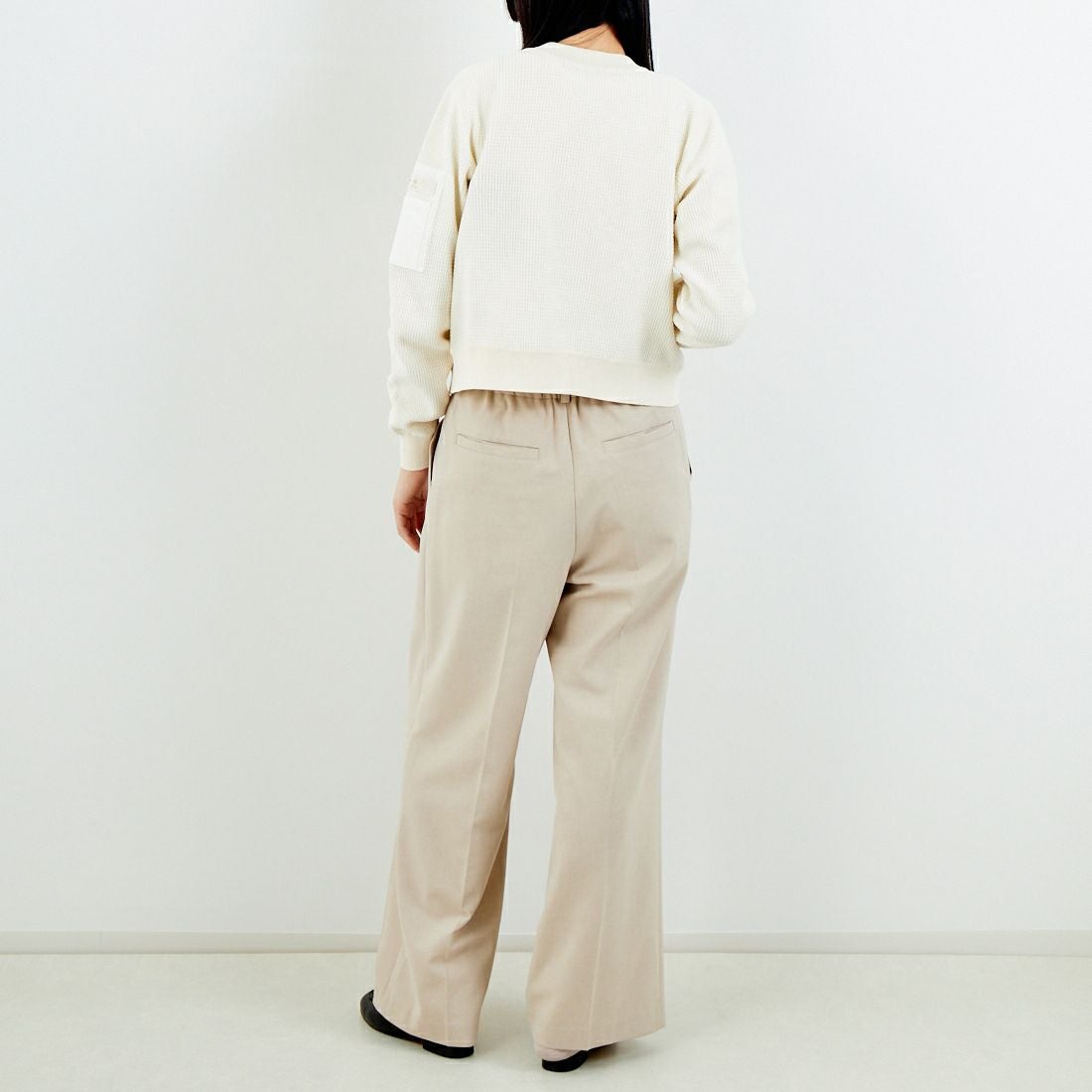 TATRAS [タトラス] SKALA/スカーラ ニットブルゾン [LCKZ0346053588] IVORY &&モデル身長：162cm 着用サイズ：2&&