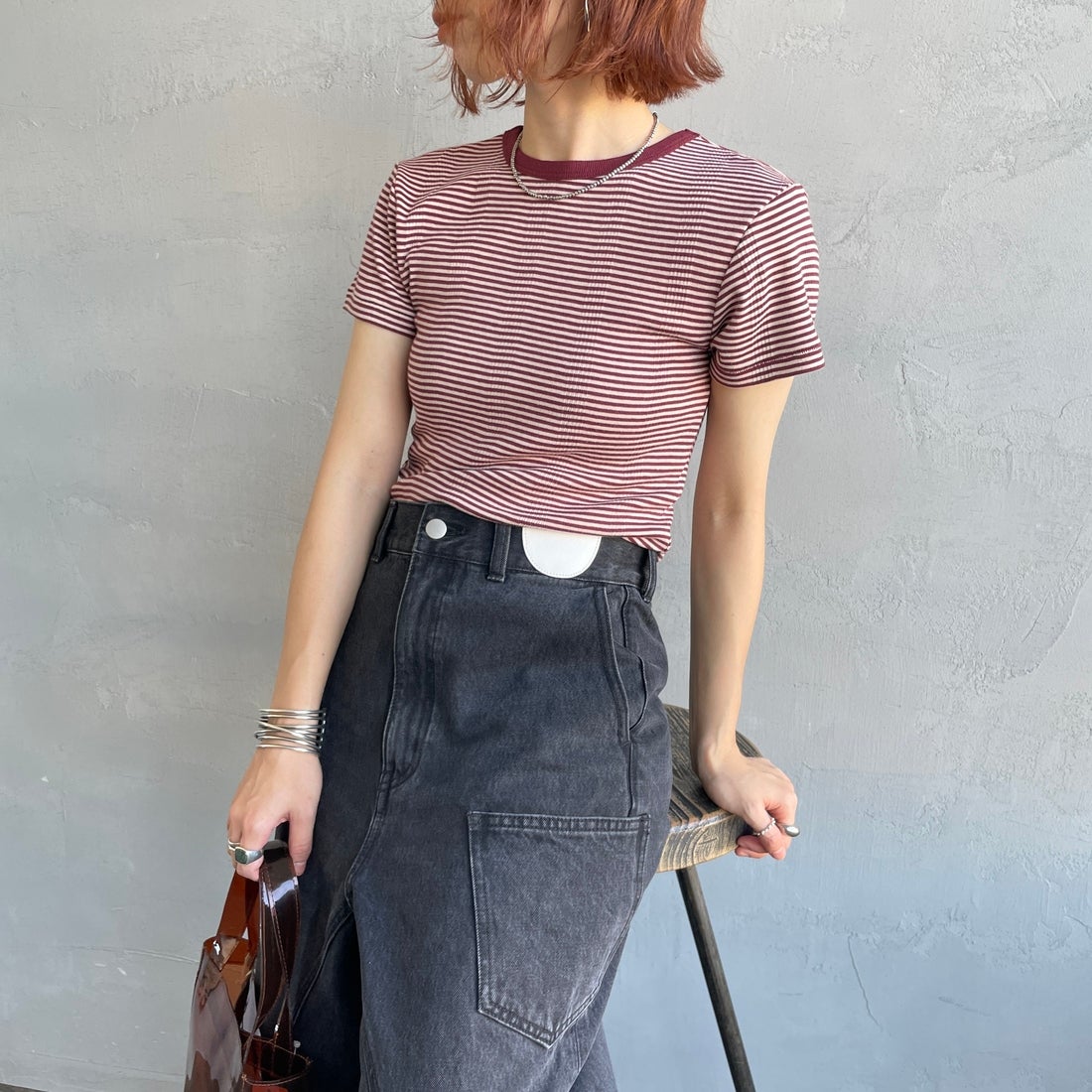 CLAY&&モデル身長：158cm 着用サイズ：F&&