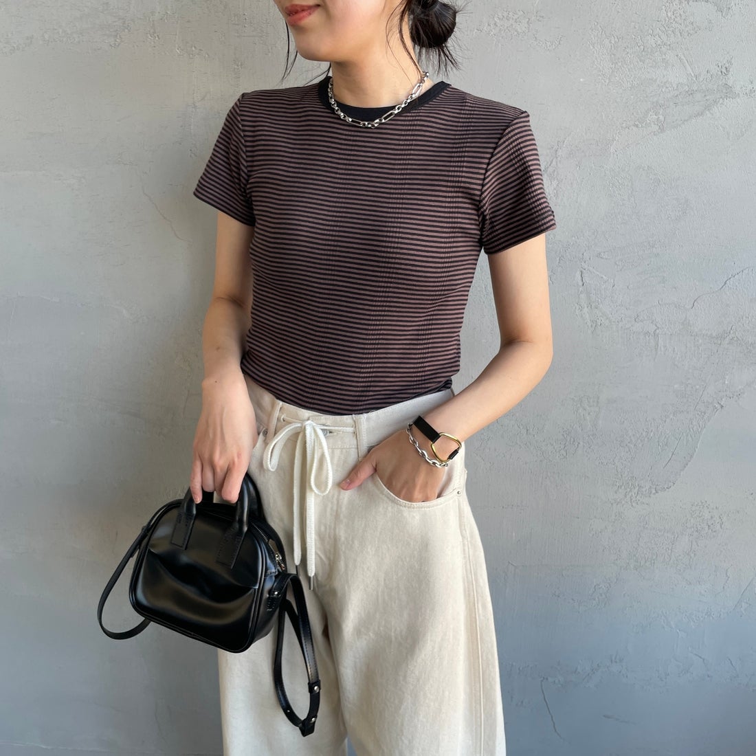 BROWN&&モデル身長：160cm 着用サイズ：F&&